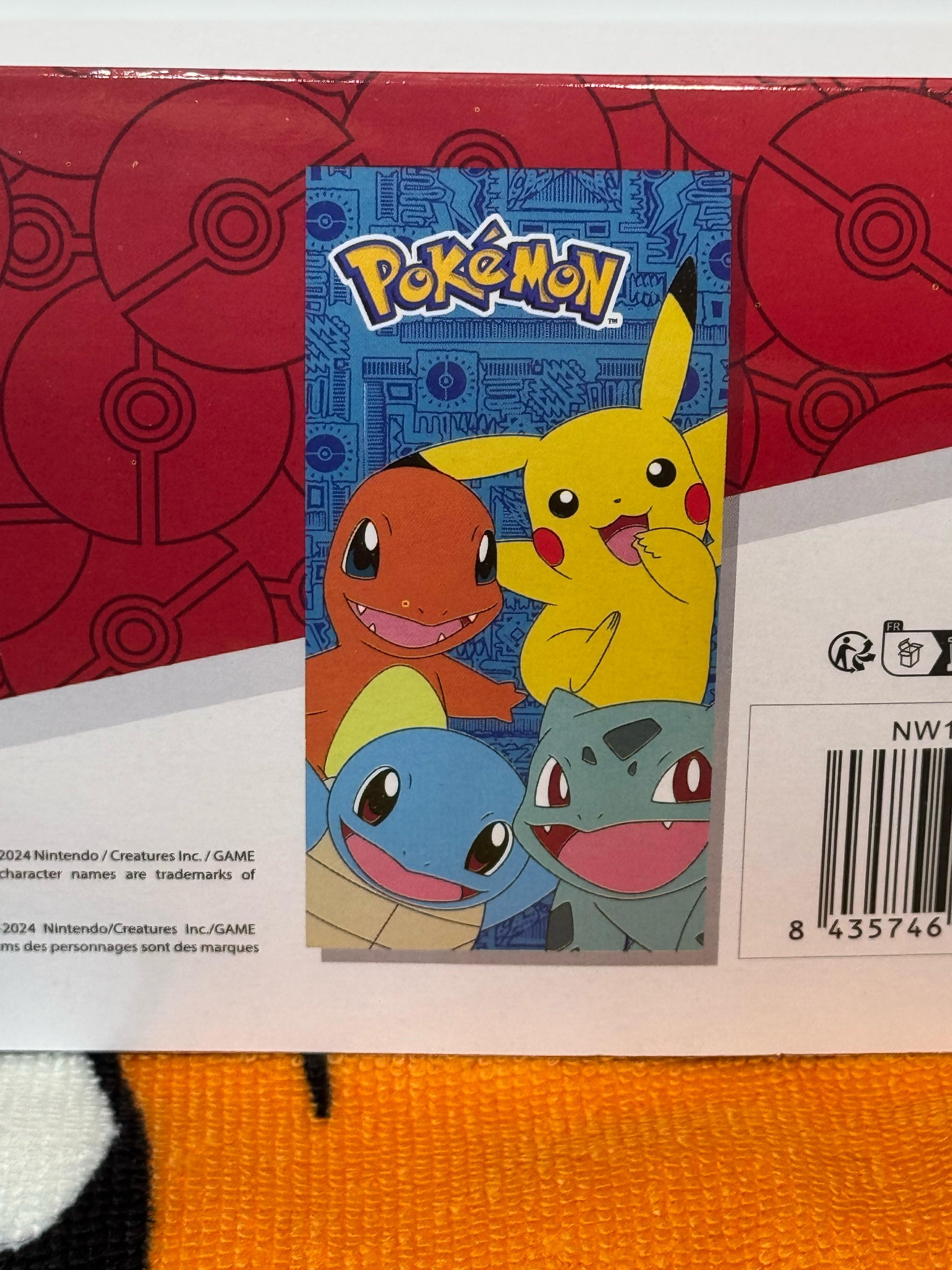 Toalla Playa Piscina Pokémon Iniciales 70x140cm infantil de microfibra para niños - ByLeoZ