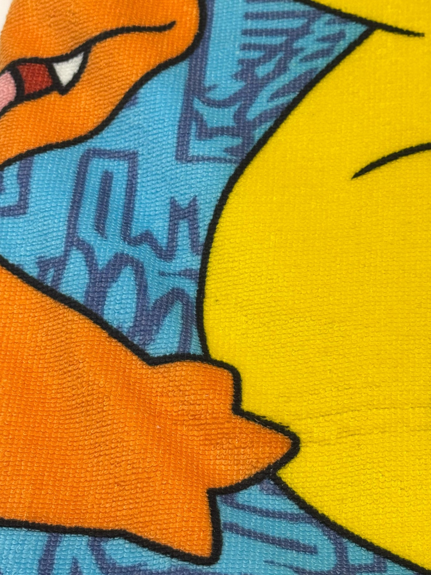 Toalla Playa Piscina Pokémon Iniciales 70x140cm infantil de microfibra para niños - ByLeoZ
