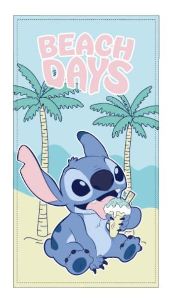 Toalla Playa Piscina Stitch Beach Days 70x140cm infantil de microfibra para niños - ByLeoZ